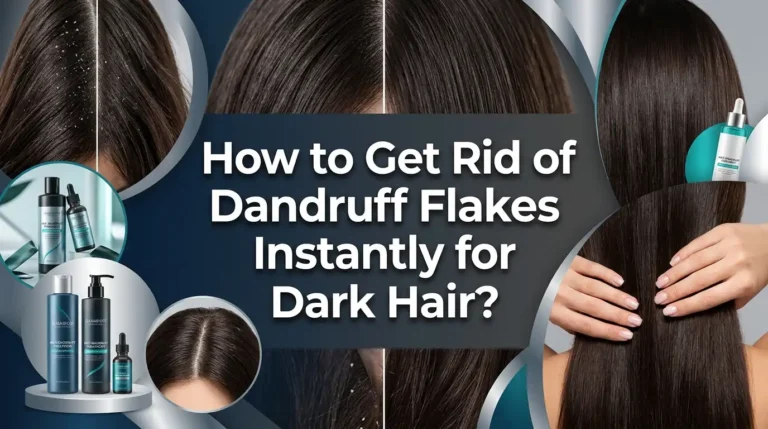 How to Get Rid of Dandruff Flakes Instantly for Dark Hair?